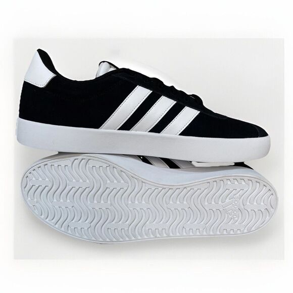 Adidas VL Court 3.0 Skate Shoes Mens Sz 11.5 Sneaker Black and White ID6278 New main image 4